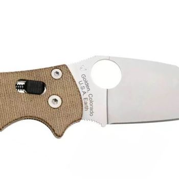 C101MPCW2 Spyderco Manix 2 pocket knife with micarta handle