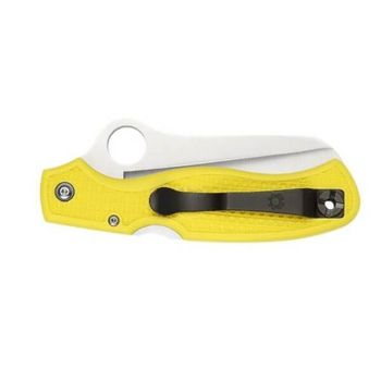 C89SYL Klappmesser mit Wellenschliff Spyderco „Atlantic Salt“ gelb