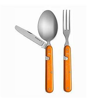 MY.992.3O Mercury 3-piece orange camping cutlery set