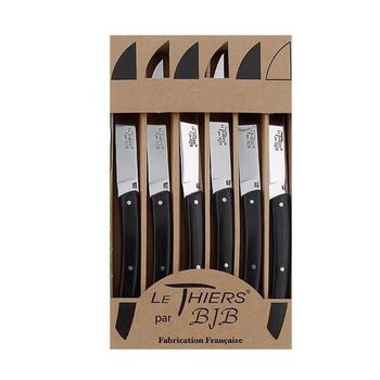 BJB.1035 Coffret 6 couteaux de table BJB "Le Thiers® " ébène
