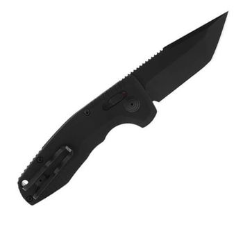 SGTACAUCOMPSBK SOG-TAC all-black D2 steel automatic knife