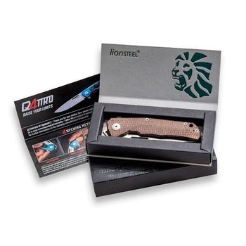 Q4.GBK LionSTEEL Klappmesser „Q4TTRO“