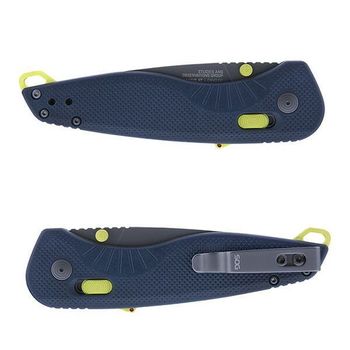 SGAEGISATTANTOINAC SOG Aegis AT Folding Knife Indigo/Acid