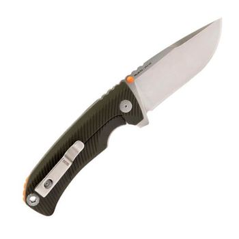 SGTELLUSFLKOL SOG Tellus FLK folding knife olive/orange