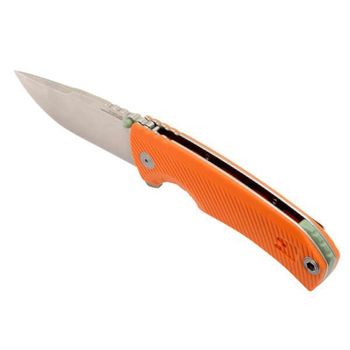 SGTELLUSFLKBLAZE SOG Tellus FLK folding knife orange