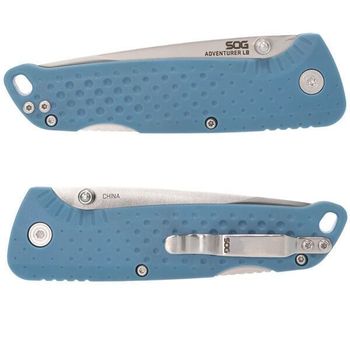 SGADVBL Klappmesser SOG Adventurer LB blau