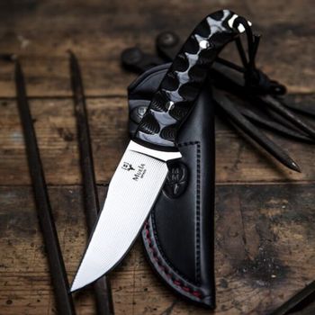 MUE-9369 Muela ‘Husky’ Damascus fixed knife