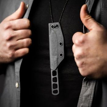 120752 Feststehendes Messer Böker BFF Packlite Allblack