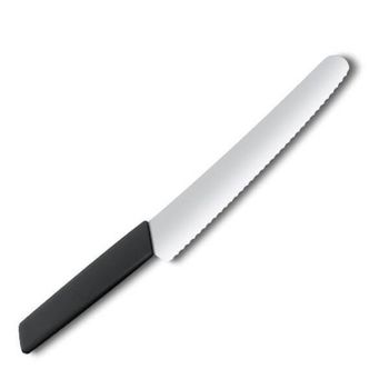 6.9073.22WB Victorinox Swiss Modern Bread Knife 22cm black
