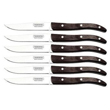 TRA.29810023 6 Tramontina ‘French’ steak knives 22,5cm Technobois