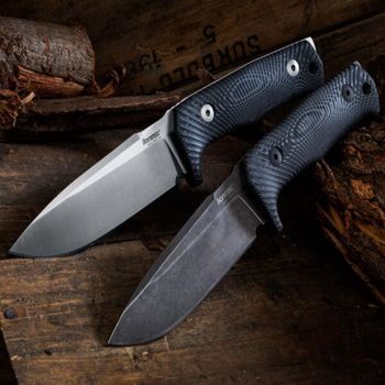 T5B.CVN Feststehendes Messer Lionsteel „T5“ micarta natur