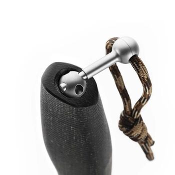 AH.BLB Feststehendes Messer LionSTEEL „ACHA“ micarta schwarz