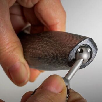 AH.BLB Feststehendes Messer LionSTEEL „ACHA“ micarta schwarz