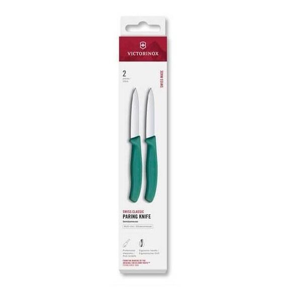 6.7603.2 Set 2 couteaux office Victorinox SwissClassic noir 8cm