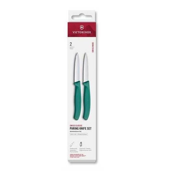 6.7691.2C1 Set 2 Officemesser Victorinox SwissClassic rot 8cm gezahnt/glatt