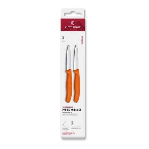 6.7691.2C1 Set 2 Officemesser Victorinox SwissClassic rot 8cm gezahnt/glatt