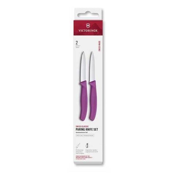 6.7691.2C1 Set 2 Officemesser Victorinox SwissClassic rot 8cm gezahnt/glatt