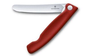 6.7801.FC1 Victorinox Folding Paring Knife, red, smooth, 11cm, boxed