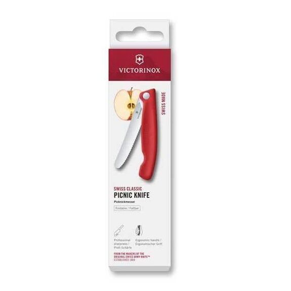 6.7831.FC1 Spickmesser rot gezackt Victorinox 11cm in Dose