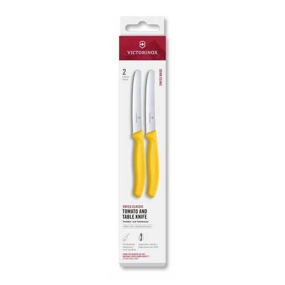 6.7835.2C1 - 6.7838.2C1 - 6.7839.2C1 Box of 2 Victorinox SwissClassic 11cm serrated table knives/tomato knives