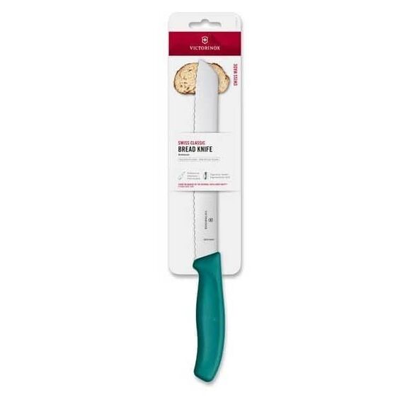 6.8631.21C1B - 6.8634.21C1B Victorinox Swiss Classic Bread Knife 21cm on red or green/ map