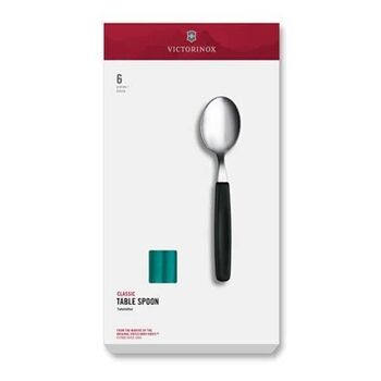 5.1554.C1 Cuillère à soupe Victorinox Swissclassic vert x 6