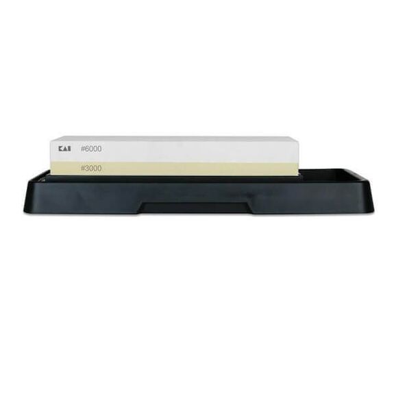 Kaï Japanese sharpening stone on base 2 grits 3000/6000 AP.0316