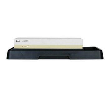 Kaï Japanese sharpening stone on base 2 grits 3000/6000 AP.0316