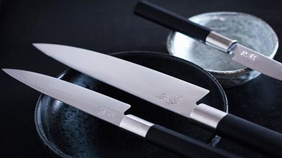 Deba-Messer Kai Wasabi schwarz Edelstahl 21 cm 6721.D