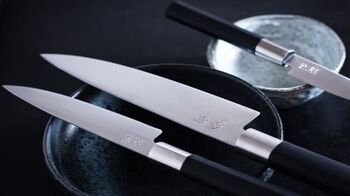 Deba-Messer Kai Wasabi schwarz Edelstahl 21 cm 6721.D