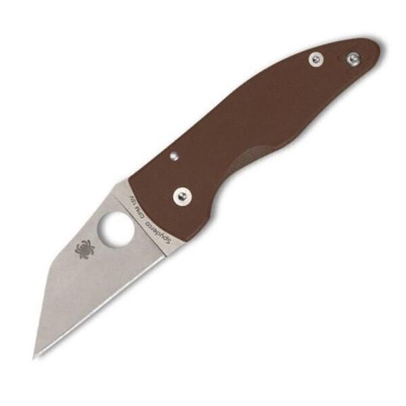 Couteau pliant Spyderco "MICROJIMBO" G10 marron C264GPBN15V en édition limitée