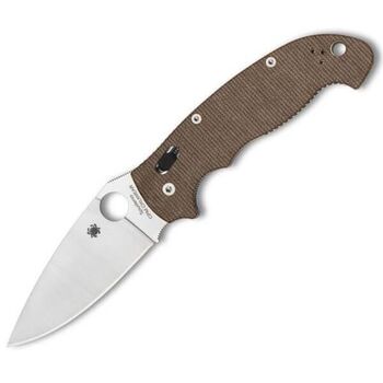 Couteau pliant Spyderco Manix 2 XL micarta brun C95MPCW2
