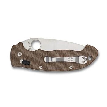 Couteau pliant Spyderco Manix 2 XL micarta brun C95MPCW2