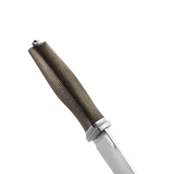 LionSTEEL "ACHA" Green Micarta Fixed Knife AH.BLG