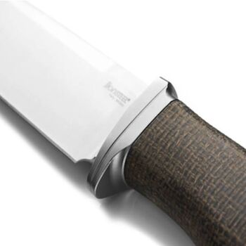 LionSTEEL "ACHA" Green Micarta Fixed Knife AH.BLG
