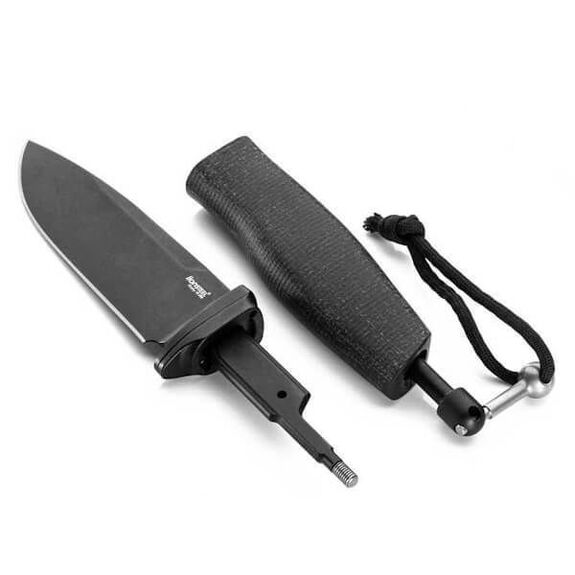 Couteau fixe LionSTEEL "ACHA" micarta noir AHB.BLB