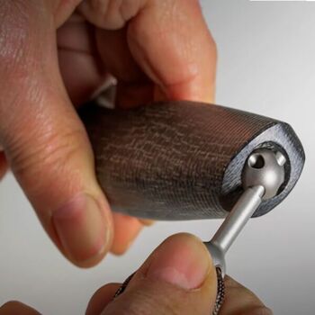 Feststehendes Messer LionSTEEL "ACHA" micarta schwarz AHB.BLB