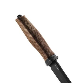 Fixed-blade knife LionSTEEL "ACHA" micarta natural AHB.BLN