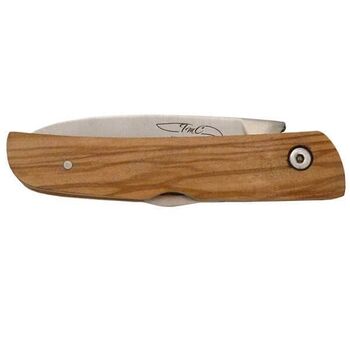TMC ‘Bohème’ folding knife with olive wood handle