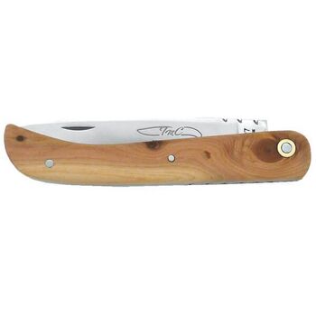 TMC folding knife, ‘Ti'Pot’ series, Cade wood handle THTIPCA