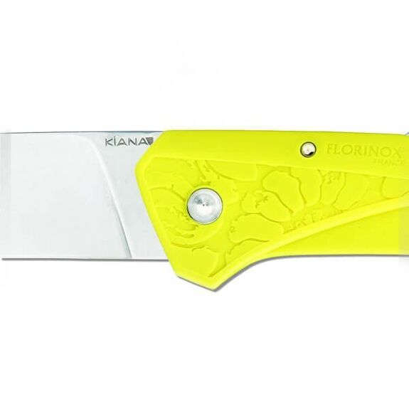 Florinox ‘Kiana’ folding knife with yellow handle and ‘sea’ motif