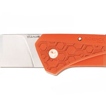Couteau pliant Florinox "Kiana" manche orange motif "origine"