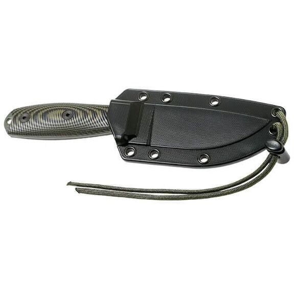 Couteau fixe de survie ESEE-3 vert et noir E3PMOD003