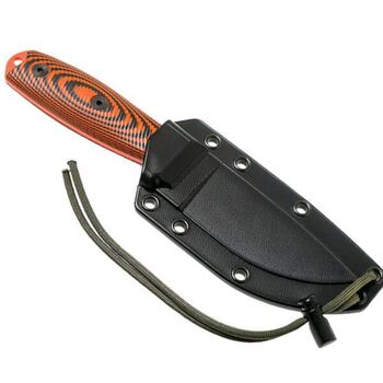 Fixed survival knife ESEE-3 handle orange/black E3PMOR006