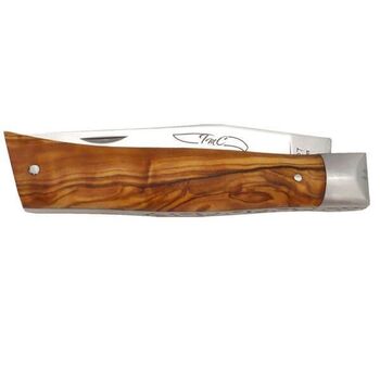 TMC folding knife "Alpin" series olive wood handle THALPOL