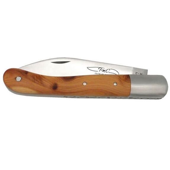 Couteau pliant TMC série " Aurillac" manche bois de Cade THAURCA
