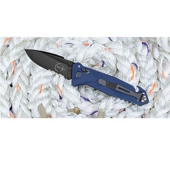 TB Outdoor CAC Mixed National Navy 4-function folding knife, blue TB0117