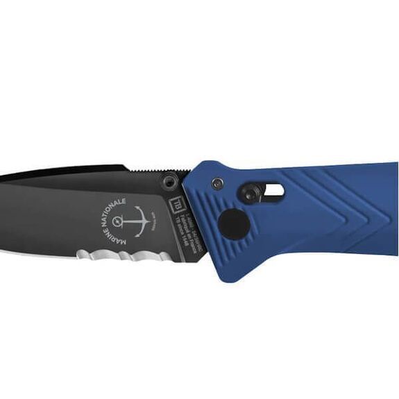 TB Outdoor CAC Mixed National Navy 4-function folding knife, blue TB0117