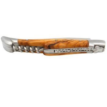 TMC Laguiole 2-piece folding knife with olive wood handle THLA2OL