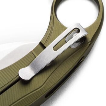 Couteau pliant Lionsteel karambit "L.E.ONE MID" LE2A.GS vert